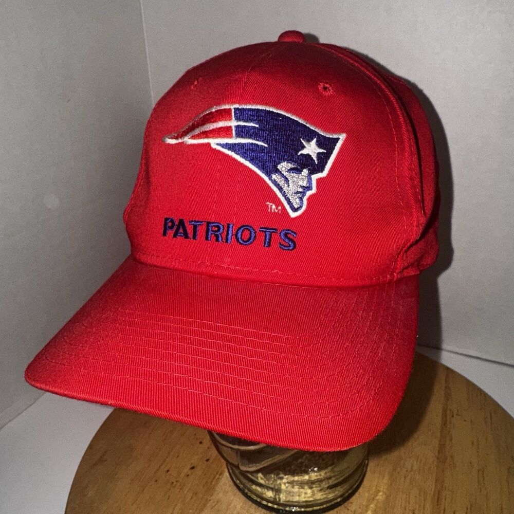 Vintage New England Patriots Snapback Hat Red NFL Cap Youngan OSFA